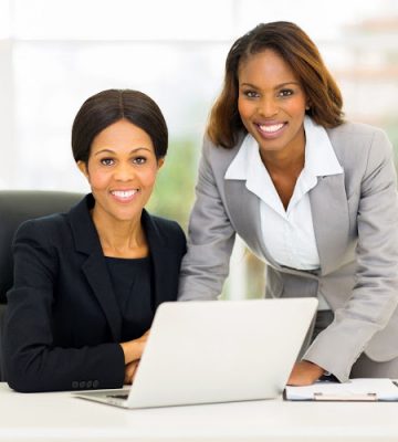 30685332 - portrait of beautiful african american business women in office